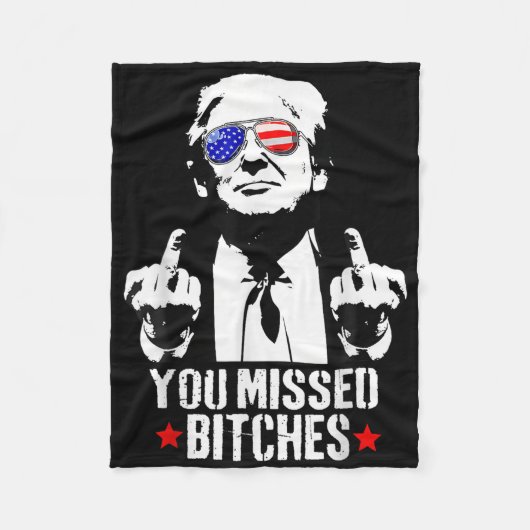 Trump 2024 - Sie haben es verpasst Fleecedecke (Vorderseite)