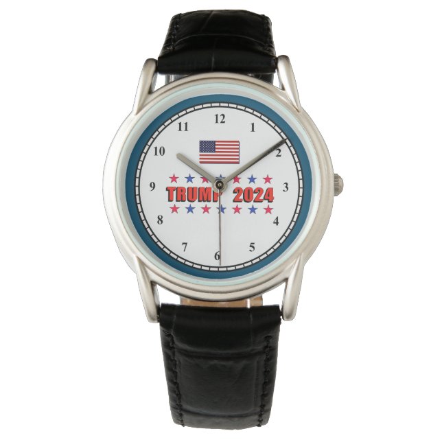 Trump 2024 Stars Watch Armbanduhr (Vorderseite)
