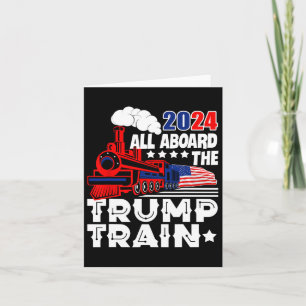 Trump 2024 steht ganz oben auf der Trump-Bahn in d Karte