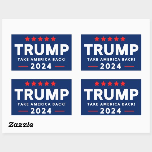 Trump 2024 Sticker (Blatt)