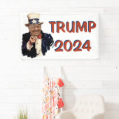 TRUMP 2024 STIMME ROTE WAVE POLITIK BANNER (Insitu)