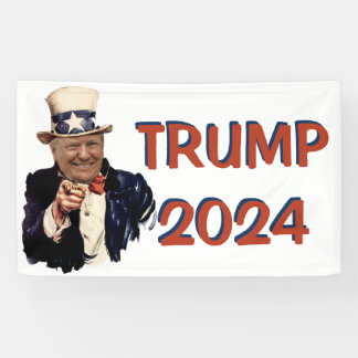 TRUMP 2024 STIMME ROTE WAVE POLITIK BANNER