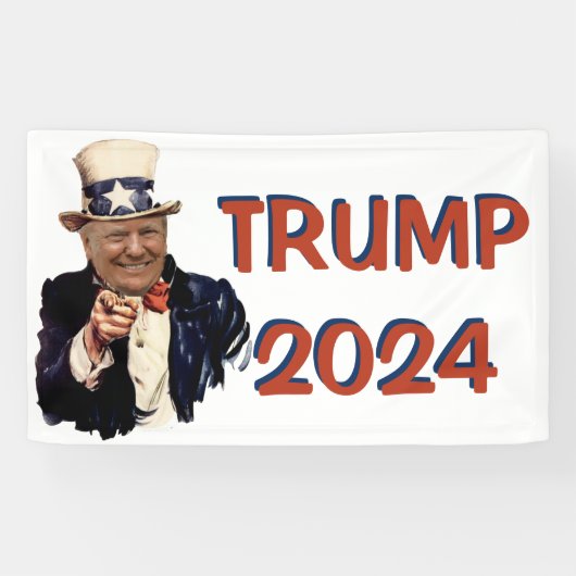 TRUMP 2024 STIMME ROTE WAVE POLITIK BANNER (Horizontal)