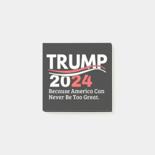 Trump 2024 Stoßstange Post-it Klebezettel
