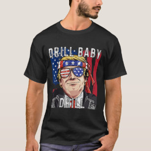 Trump 2024 Support-Shirts Bohrer Baby Drill Black T-Shirt