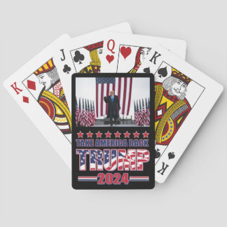 Trump 2024 Tak America Spielkarten