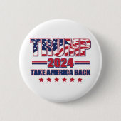 Trump-2024-Take-America-Back Button (Vorderseite)