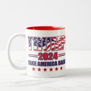 Trump-2024-Take-America-Back Zweifarbige Tasse