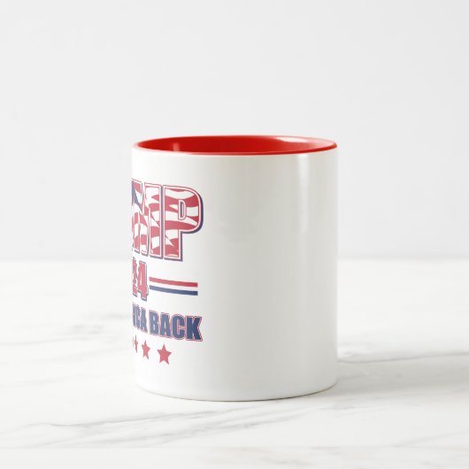 Trump-2024-Take-America-Back Zweifarbige Tasse (Mittel)