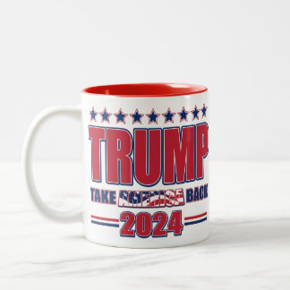 Trump-2024-Take-America-Back Zweifarbige Tasse