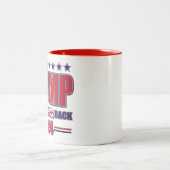 Trump-2024-Take-America-Back Zweifarbige Tasse (Mittel)