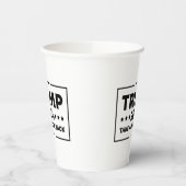 Trump 2024 Trump nimmt Amerika zurück Pappbecher (Links)