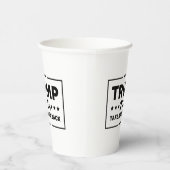 Trump 2024 Trump nimmt Amerika zurück Pappbecher (Rechts)