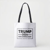 Trump 2024 Trump nimmt Amerika zurück Tasche (Vorderseite)