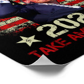 Trump 2024: Trump überlebt Kundgebung Poster (Ecke)