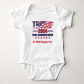 Trump 2024 Ultra Support Baby Strampler (Vorderseite)