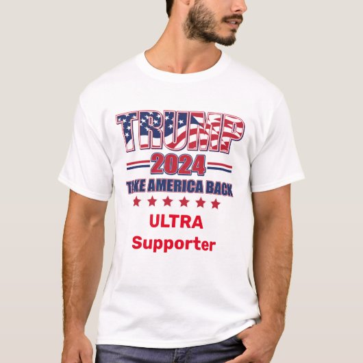 Trump 2024 Ultra Support T-Shirt (Vorderseite)