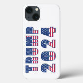 Trump 2024 US Flagge Case-Mate iPhone Hülle (Rückseite)