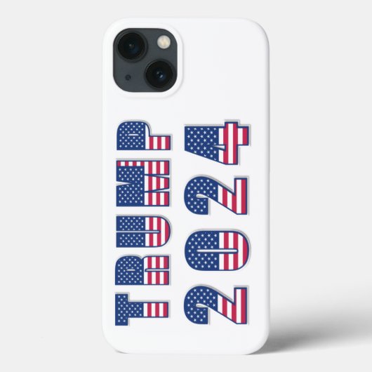 Trump 2024 US Flagge Case-Mate iPhone Hülle (Rückseite)