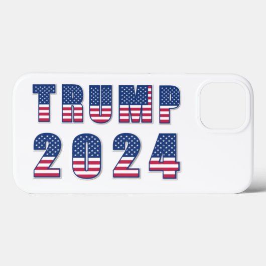 Trump 2024 US Flagge Case-Mate iPhone Hülle (Rückseite (Horizontal))