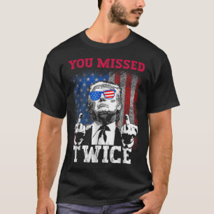 Trump 2024 US-Flagge, die Sie zweimal vermisst hab T-Shirt