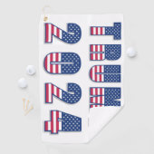 Trump 2024 US Flagge Golfhandtuch (Insitu)