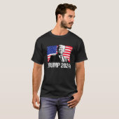 Trump 2024 USA Flag Campaign Re Elect President Ju T-Shirt (Vorne ganz)