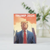 Trump 2024 - USA - Make America Great Again - Come Postkarte (Stehend Vorderseite)