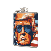 Trump 2024 - USA - Make America Great Again Flachmann (Links)