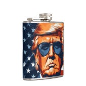 Trump 2024 - USA - Make America Great Again Flachmann (Rechts)