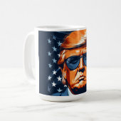 Trump 2024 - USA - Make America Great Again Kaffeetasse (Vorderseite Links)