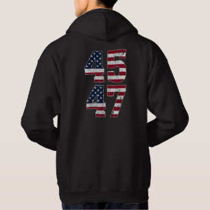 Trump 2024 Vintage 45 47 Steh mit der amerikanisch Hoodie