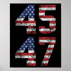 Trump 2024 Vintage - Clic Fit, Crew Neck, Schwarz Poster