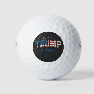 Trump 2024 Vintages Patriotic American Flag Gesche Golfball