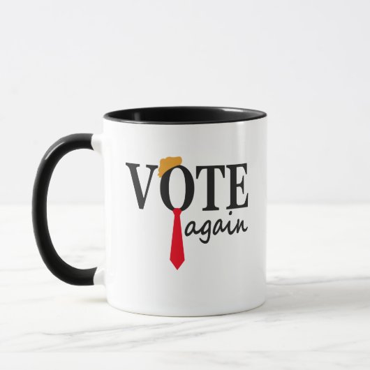 Trump 2024 Vote Again Patriotic American Geschenk Tasse (Links)
