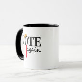 Trump 2024 Vote Again Patriotic American Geschenk Tasse (Vorderseite Links)