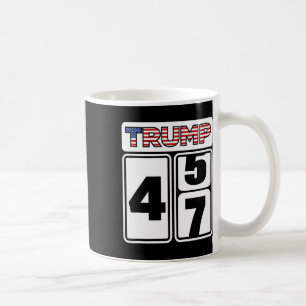 Trump 2024 Wahl 47 Sieg Gewinnt Präsident Amtseinf Kaffeetasse