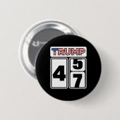 Trump 2024 Wahl 47 Siegeszug Präsident Inaug Button (Vorne & Hinten)