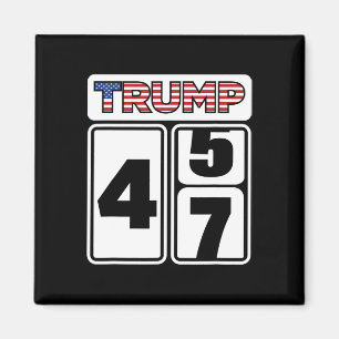 Trump 2024 Wahl 47 Siegeszug Präsident Inaug Magnet