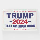 Trump 2024 Wahl Amerika Banner (Horizontal)