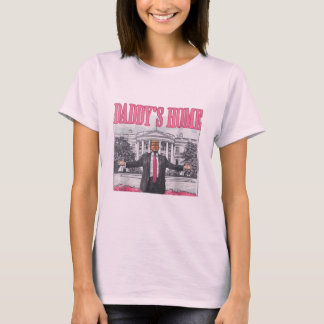 Trump 2024 Wahl Daddys Zuhause Pink T-Shirt