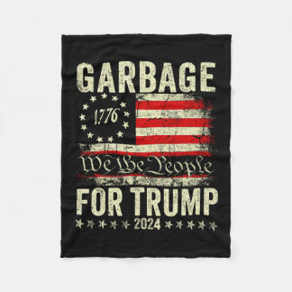Trump 2024 Wahl Müll Stimme für Trump Präsident Fleecedecke