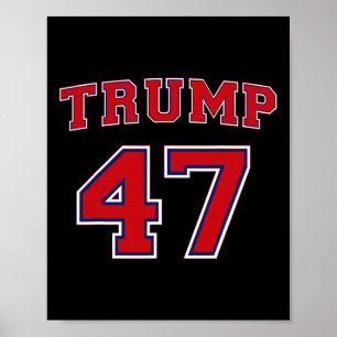 Trump 2024 Wahl Präsident Donald Trump 47. Präside Poster