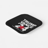 Trump 2024 Wahl Trump 2024 Pappteller (Gewinkelt)