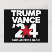Trump 2024 Wahl Trump 2024 Postkarte (Vorderseite)