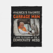 Trump 2024 Wahl Trump Garbage Man wählen Trump P Fleecedecke (Vorderseite)