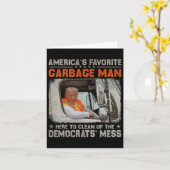 Trump 2024 Wahl Trump Garbage Man wählen Trump P Karte (Gelbe Blume)