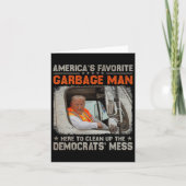 Trump 2024 Wahl Trump Garbage Man wählen Trump P Karte (Vorderseite)