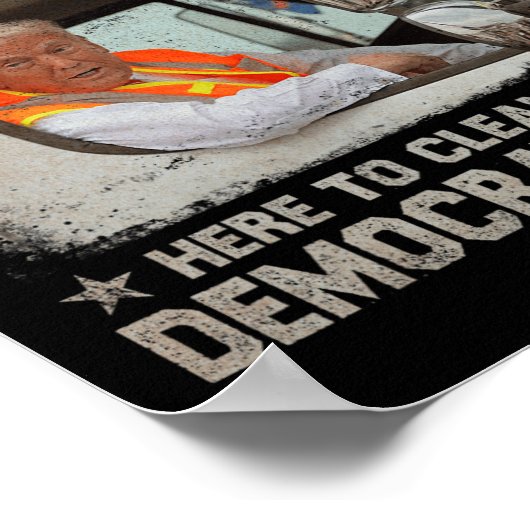 Trump 2024 Wahl Trump Garbage Man wählen Trump P Poster (Ecke)