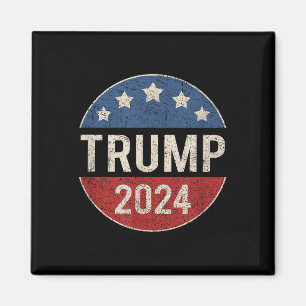 Trump 2024 Wahlkampfknopf zum Präsidenten gewählt Magnet